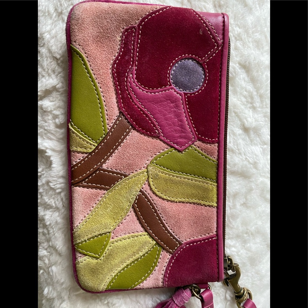 Floral Coach Wristlet